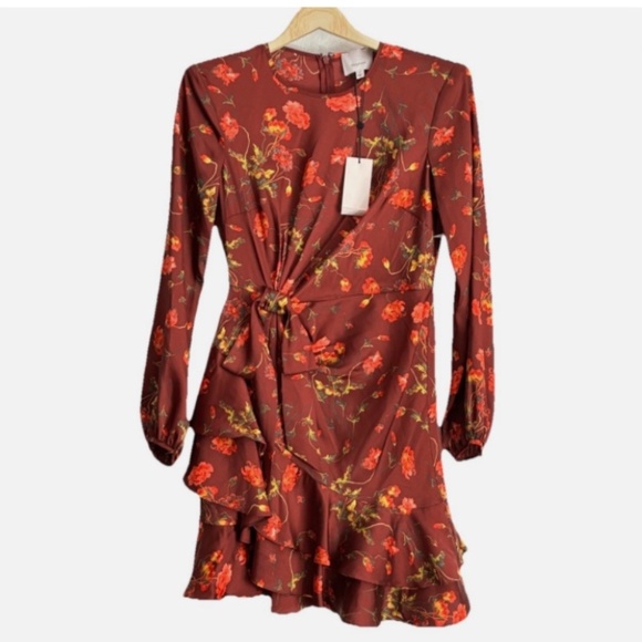 cinq a sept Dresses & Skirts - Cinq À Sept Faux Tie Puff Long Sleeve Mini Dress Size: 0
